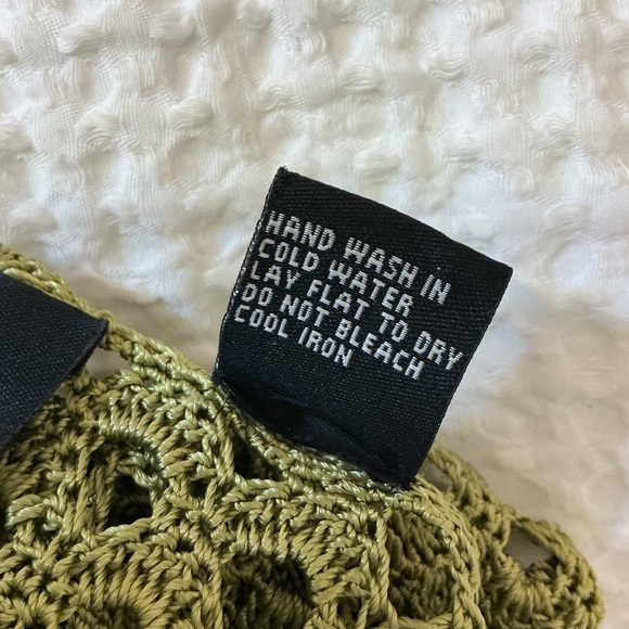 Vintage, Grace knitwear Apple Green Crochet Women Cardigan & Cami Sz Med - Picture 10 of 10